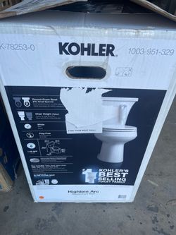 Highline Arc 12 in. Rough In 2-Piece 1.28 GFP Single Flush Round Chair Height Toilet in White with Soft Close Seat
