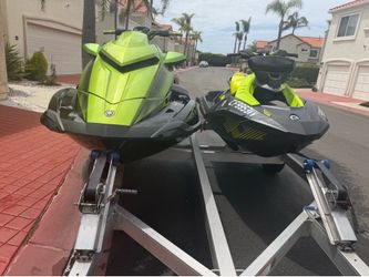 2023 Yamaha GP1800R SVHO + 2023 Sea-Doo Spark Trixx + Double Trailer – Water Ready
