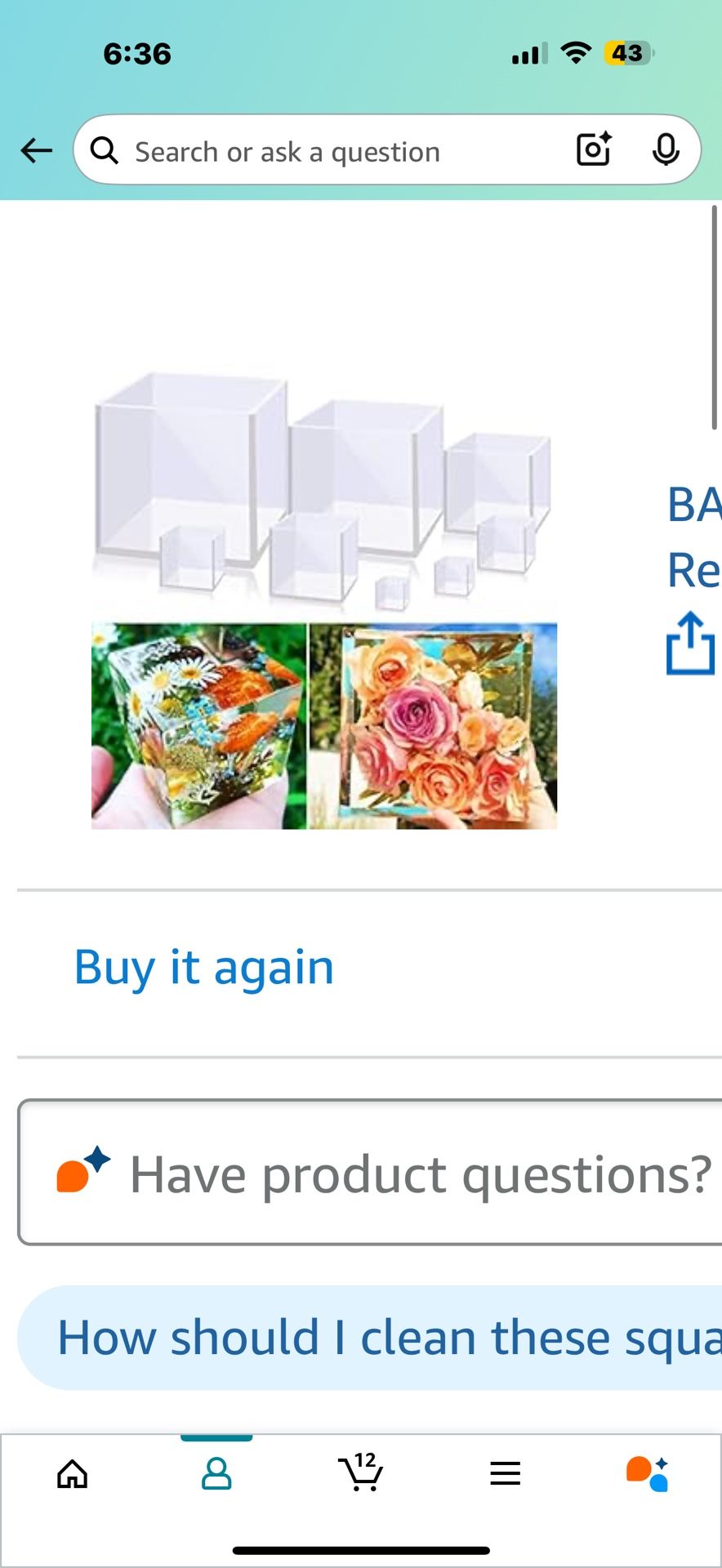 Large Square Resin Molds