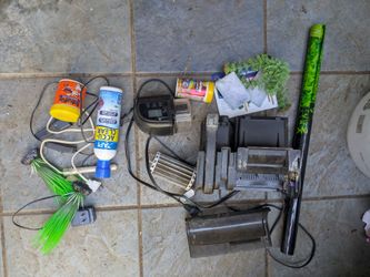 Assorted Aquarium Supplies