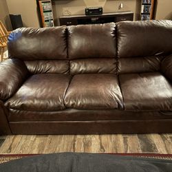 Brand New Leather Couch And Loveseat