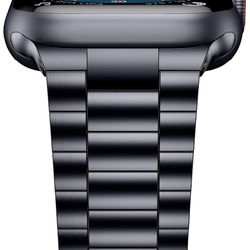 Compatible with Apple Watch Band 44mm 40mm 42mm 38mm, Solid Stainless Steel Wristband Replacement for Apple Watch SE Series 6 Series 5, Series 4, Seri