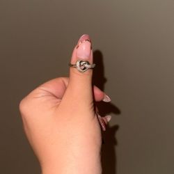 Pandora Heart Knot Ring 