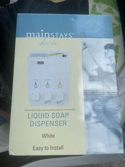 Whit Liquid Soap dispenser (NEVER USED)