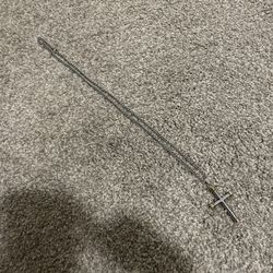 24 inch silver chain with cross pendant 