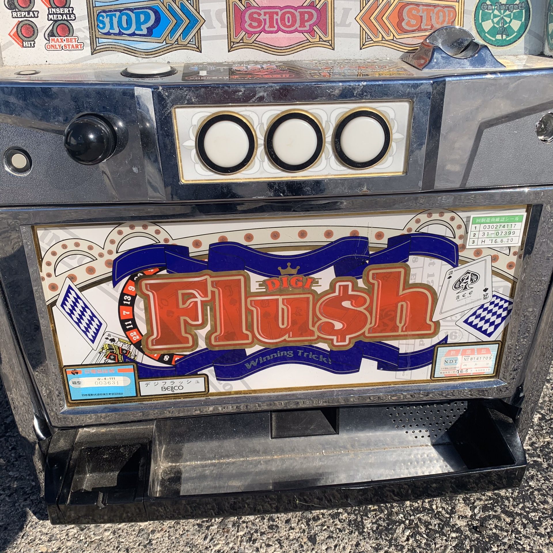 Bellco Digi Flush Slot Machine with tokens for Sale in Las Vegas, NV