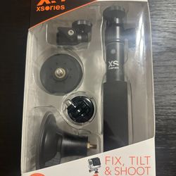 Xseries FIX TILT & SHOOT telescopic pole GoPro compatible GO PRO MOUNT