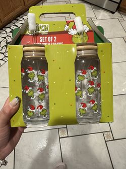Grinch Glass Tumblers 