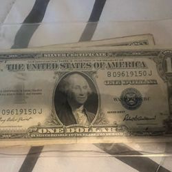 1936F 1 dollar  bill/ Silver certificate