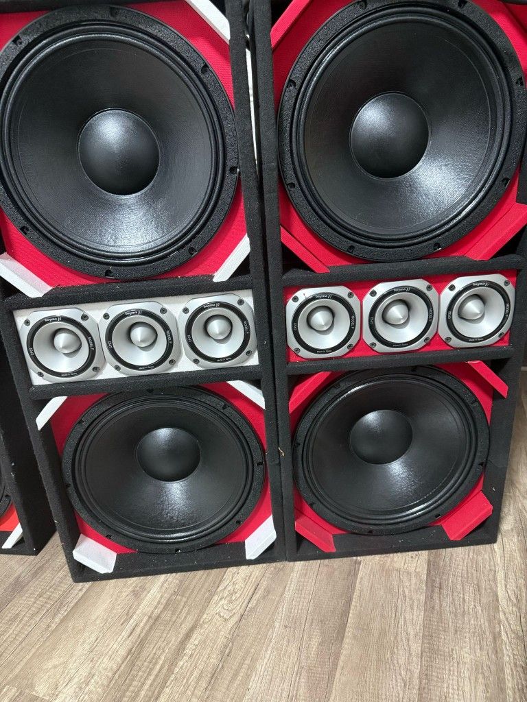 2 Chucheros B&C MH36 12 Con Tweeter Beyma,y cable De 12 Pies ,$785 Cada Uno