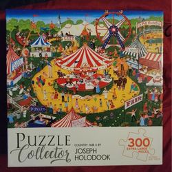 Puzzle Collector Joseph Holodook 500pc Country Fair II CraZArt Artist Series/New