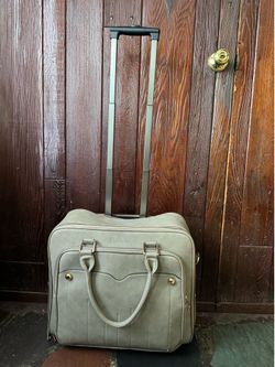 Olivia Lauren Leather Travel Bag with Wheels