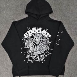 Spider Hood In Black and White Sizes M&L