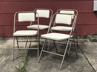 MID CENTURY FOLDING CHAIRS