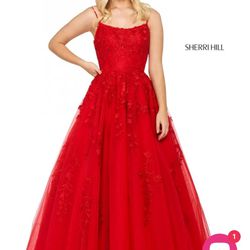 Sherri Hill Red Prom Dress