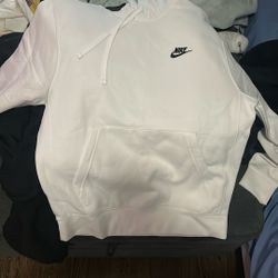 Nike Pull Over Hoodie White Men