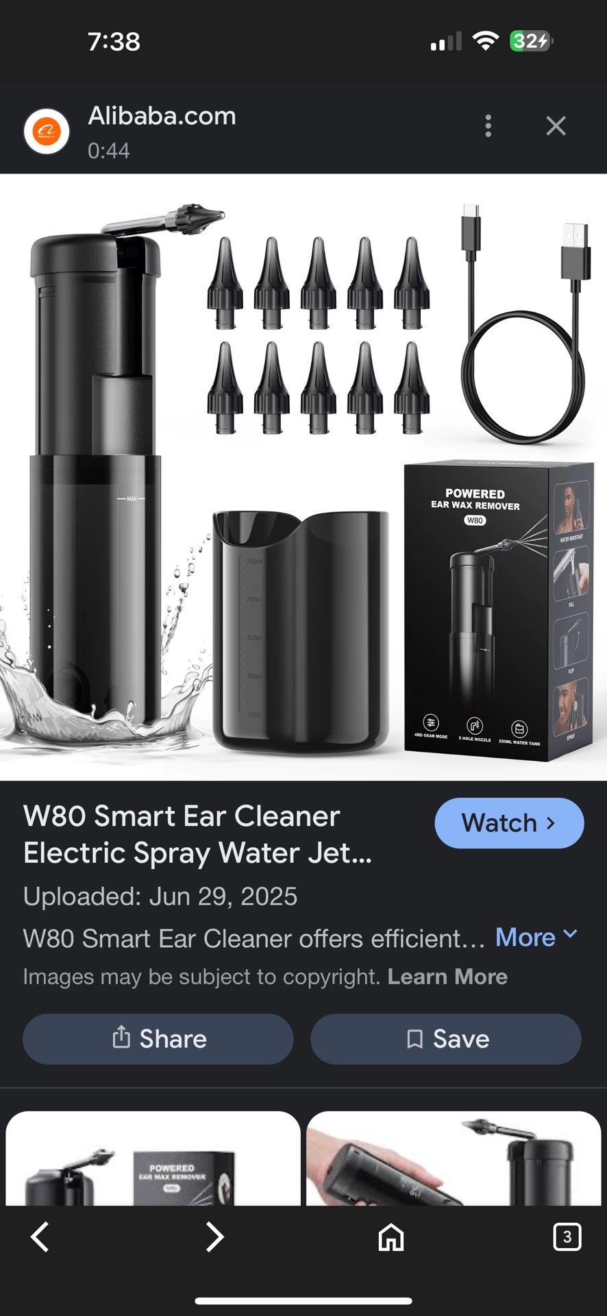 Powered Ear Wax Remover W80