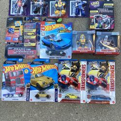 New Transformers Hot Wheels DieCast Cars + Figs (Valencia) $40