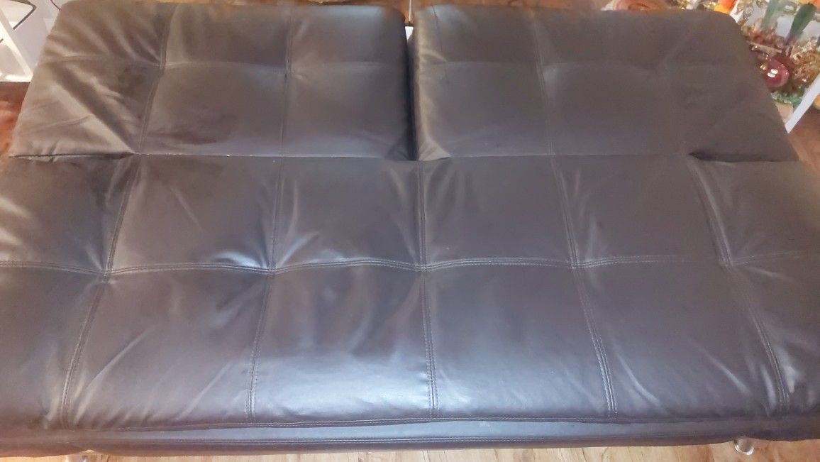 Black Leather Sofa