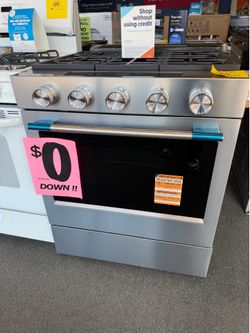 KitchenAID has slide in stove