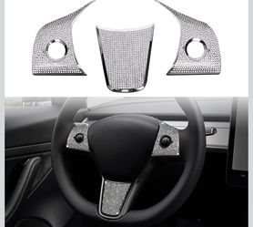 Tesla model y and 3 steering wheel accessories