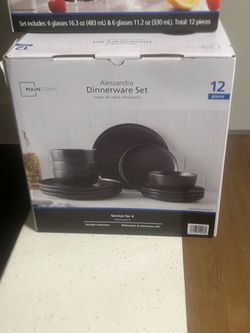 Mainstays Alessandra 12-Piece Dinnerware Set