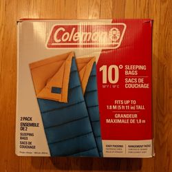 Coleman Sleeping Bags - 2 Pack