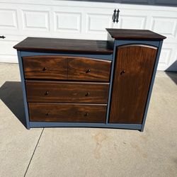 Two toned dresser/changing table
