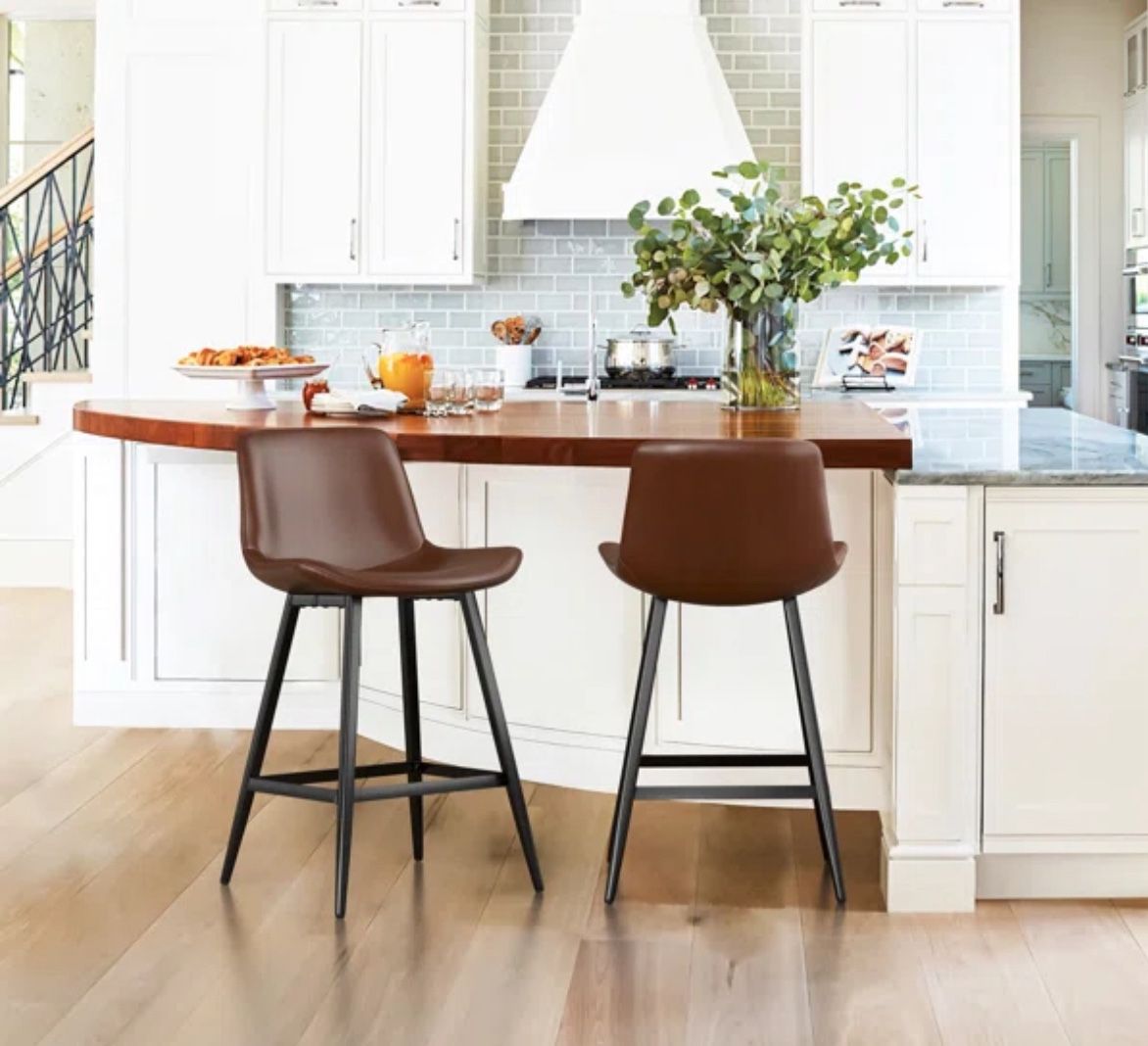 Wayfair 2 Barstools Dark Brown