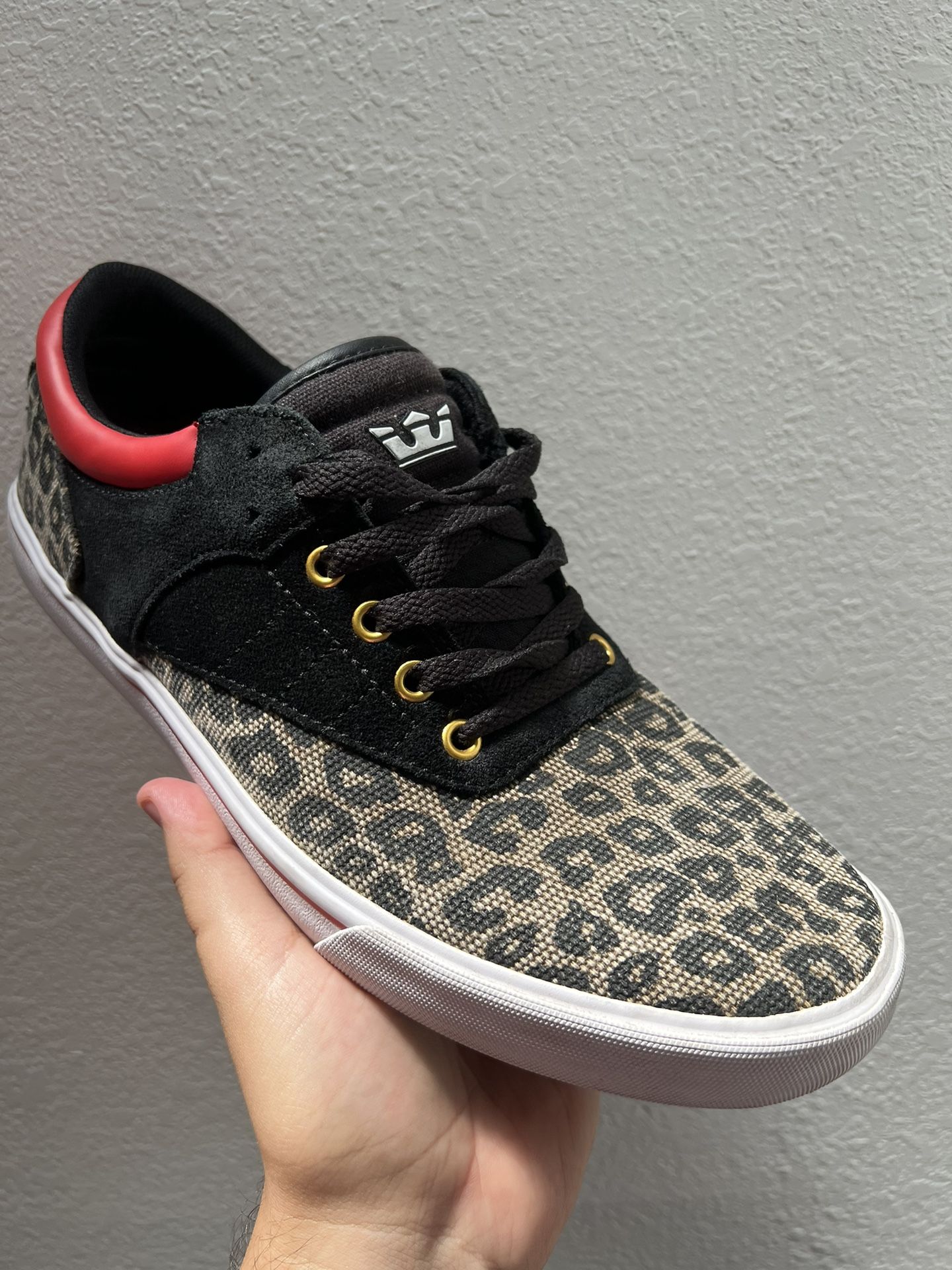 RARE! Supra Spectre Griffin Lil Wayne Cheetah Black Red Size 11 1/2