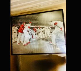 Framed Baseball Team Photo Print