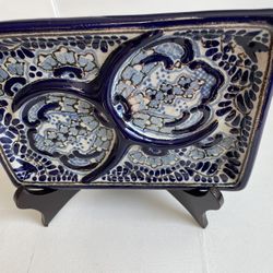 Antique 19 Th Century Porcelain Singed Plate