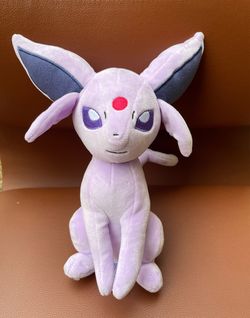 Rare collectors Pokemon Espeon Plush Purple Pshyic Nintendo Figure Eevee Evolution 9”