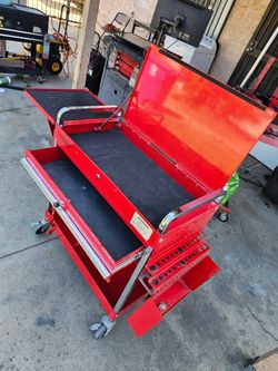 CORNWELL TOOLS  Rolling Mobile On Wheels Tool Box Toolbox Cart Chest Cabinet With Drawer And Keys In Great Condition