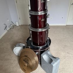 Pearl 5 Piece Export Series w/ Iron Cobra double pedal