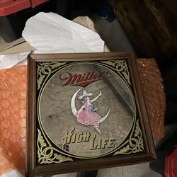 Vintage 1980 miller sign