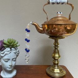 Vintage Copper Kettle Suncatcher