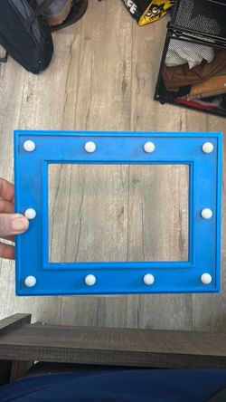Blue Marquee Light-Up Frame