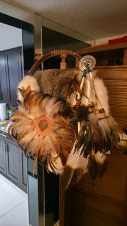 Handcrafted native American style basket
