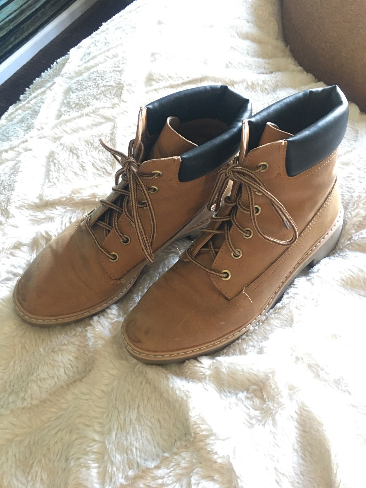 Fashion lace up Work Boots