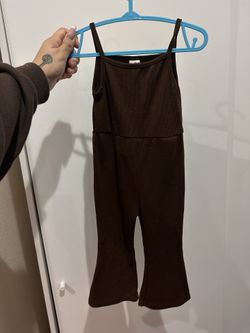 Brown Flare Jumpsuit For 12-18 Months