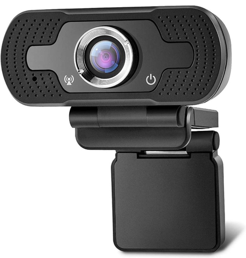  1080P Webcam, NP HD PC Webcam USB Mini Computer Camera Built-in Microphone-USB Web Camera for Live Streaming Video Calling and Recording Computer PC 
