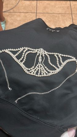 Elegant pearl net headpiece (Great Gasby)
