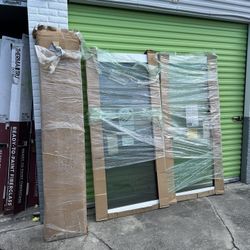 Sliding Glass Door With PVC Frame 72x80