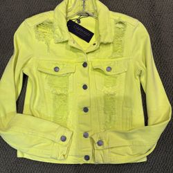 Carmar Neon Green New Denim Jacket With Tags XS 