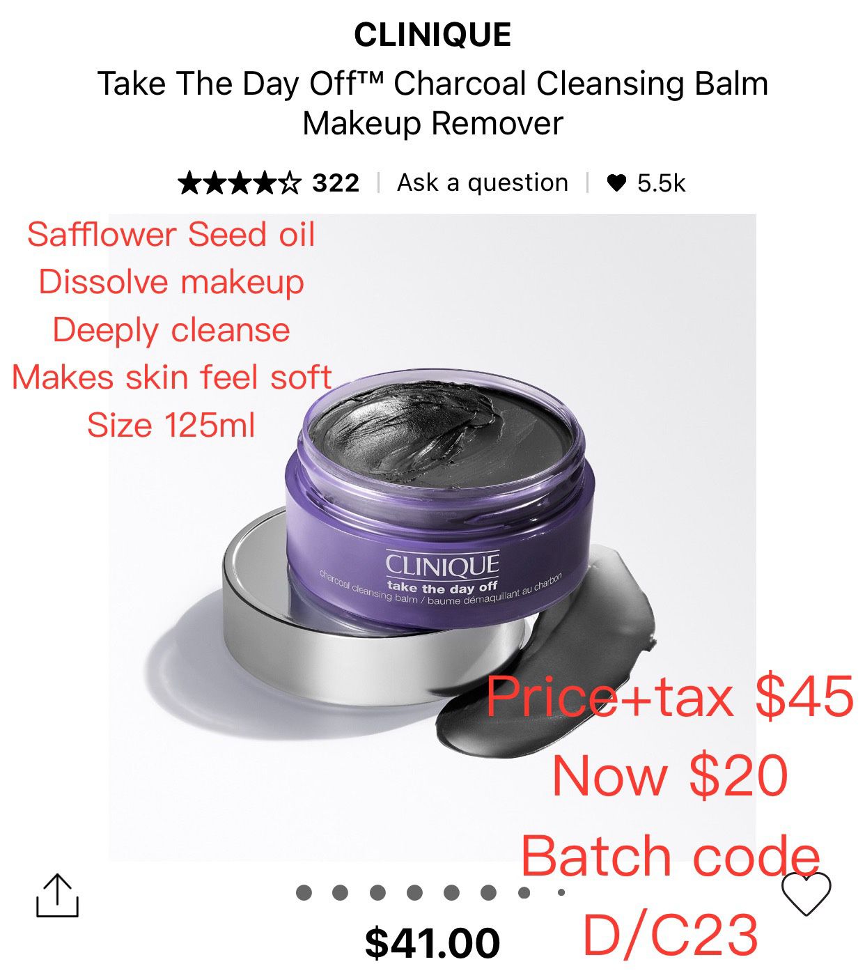 Clinique Charcoal Cleansing Balm