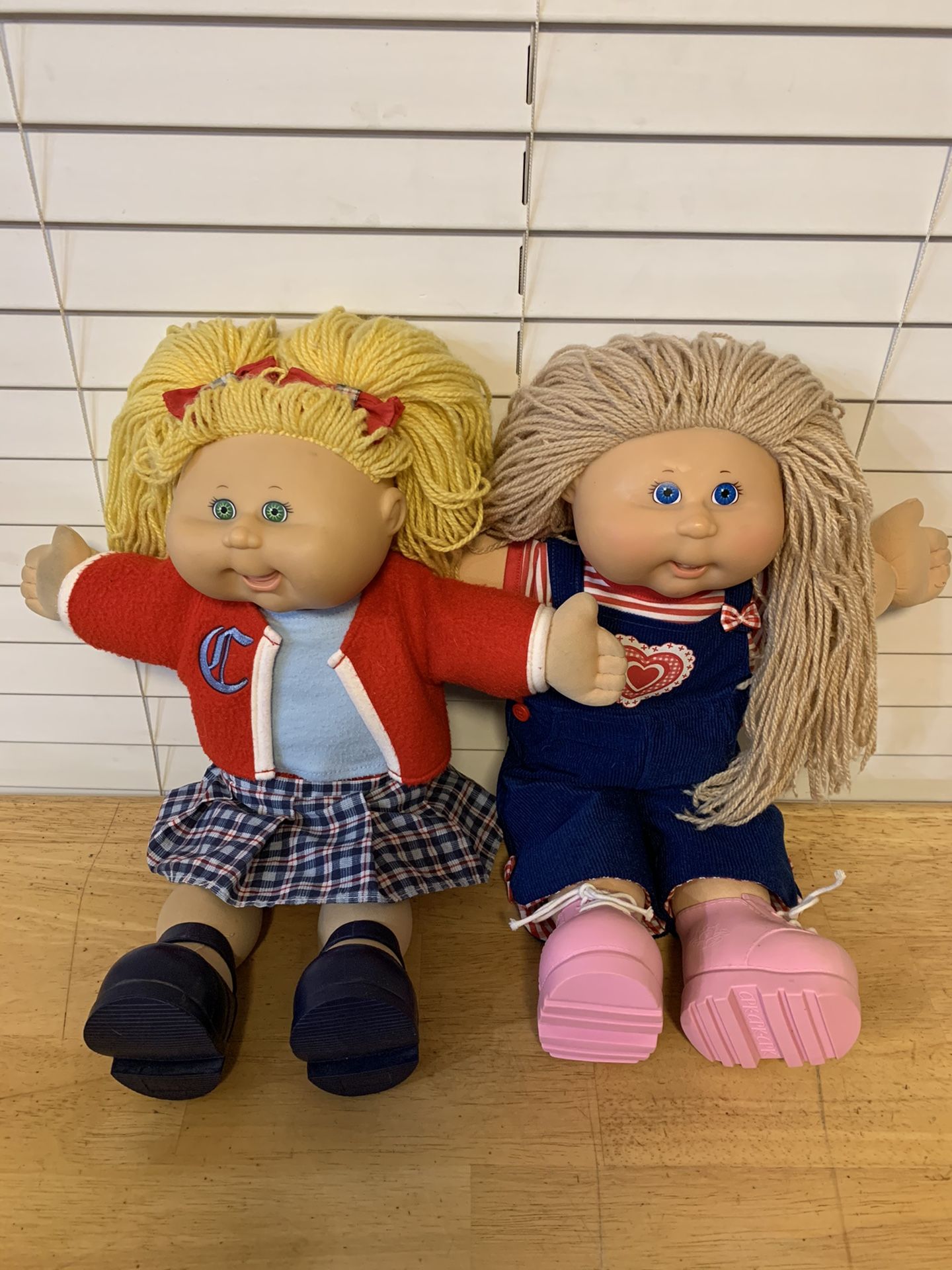 Set Of (2) Yarn Hair Cabbage Patch Kids