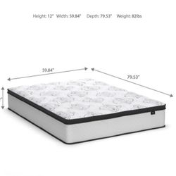 Full Bed Frame And Mattress/boxspring Included