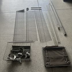 Closet Organizer Shelf’s Kit Heavy Duty / Laundry Basket