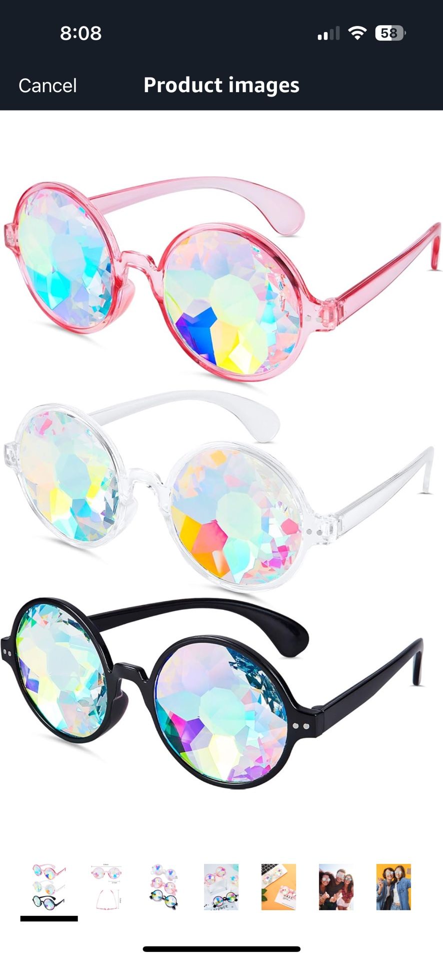 Psychedelic Glasses NEW